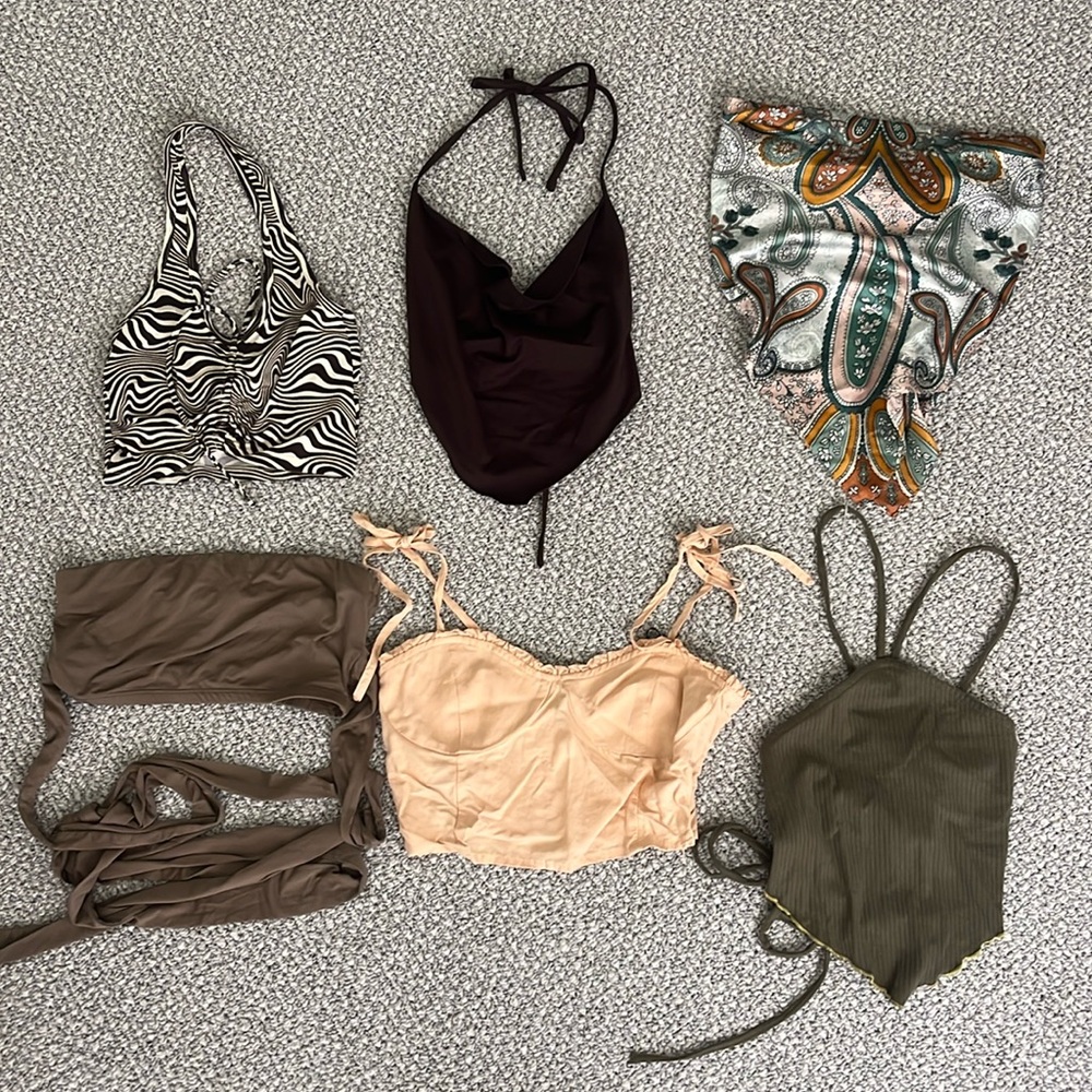 Collection of “going out tops”
